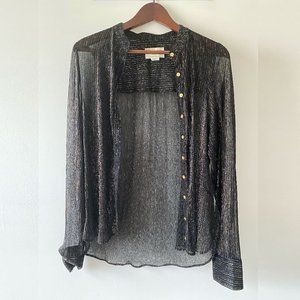 Zadig & Voltaire Tino Sheer Lurex Blouse